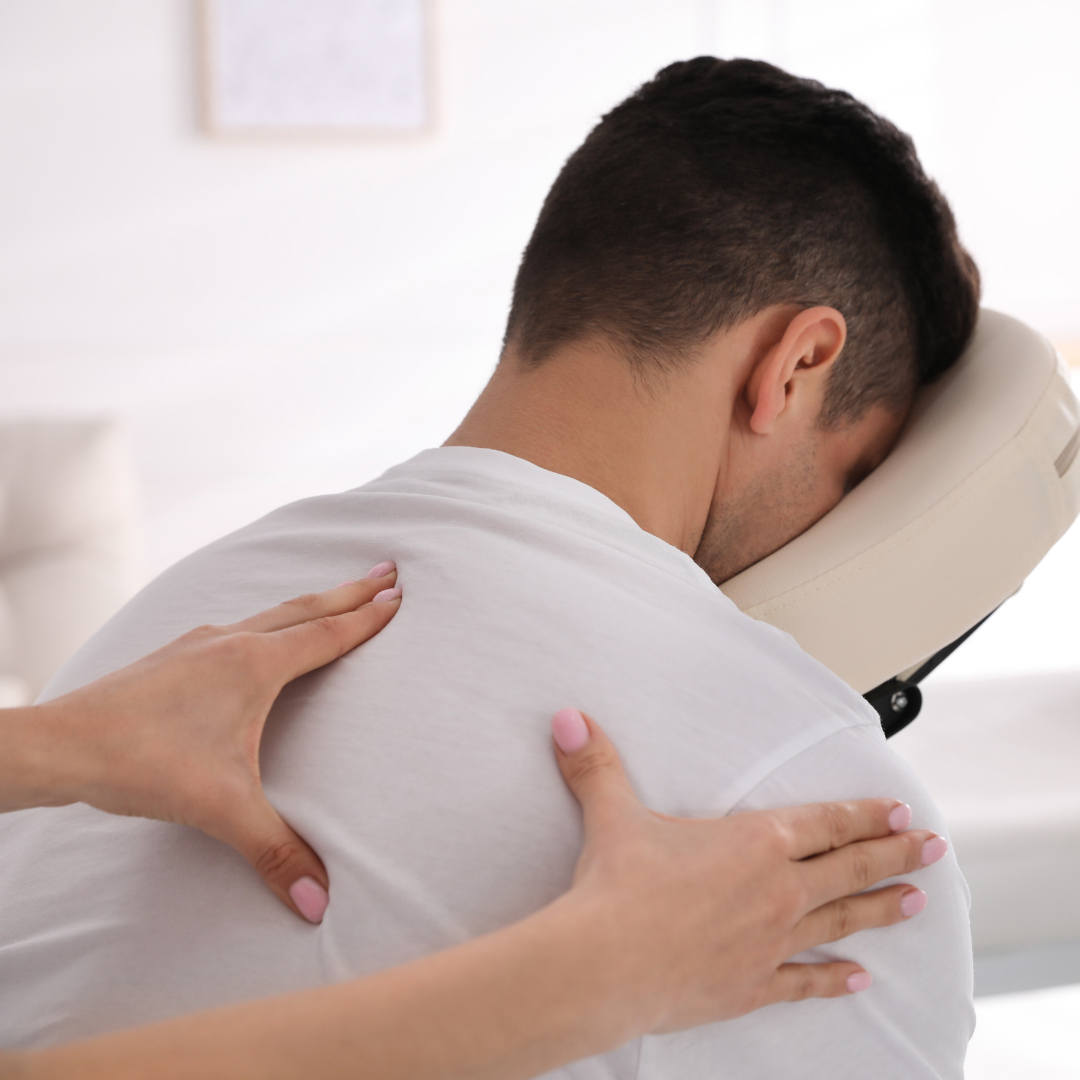 Medical Massage on a male patient - massage therapy - massage therapist - Lake Charles Louisiana